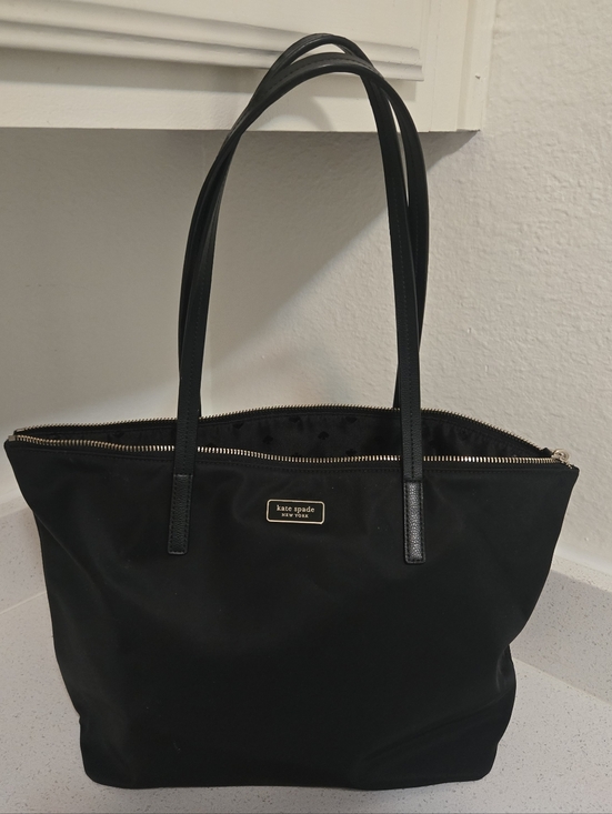 kate spade Handbags - kate spade Black Nylon Tote with Gold Hardware